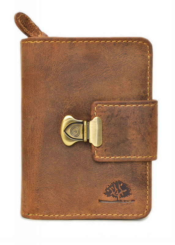 Vintage Schlossbörse Leder